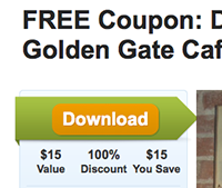 Screenshot download coupons